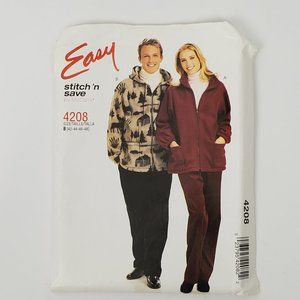 Easy Stitch'nSave by McCall's Unisex Jacket and Pull-On Pants Sewing Pattern